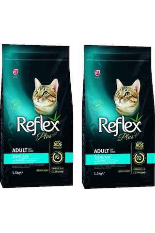 Reflex Plus Sterilised Somonlu Kısırlaştırılmış Yetişkin Kedi Maması 2 x 1500 G Reflex Plus Sterilised Somonlu Kısırlaştırılmış Yetişkin Kedi Maması 2 x 1500 G