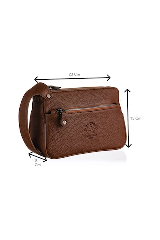 Westpolo Vegan Deri Unisex El Çantası Portföy - 6054 Fındık Kahverengi