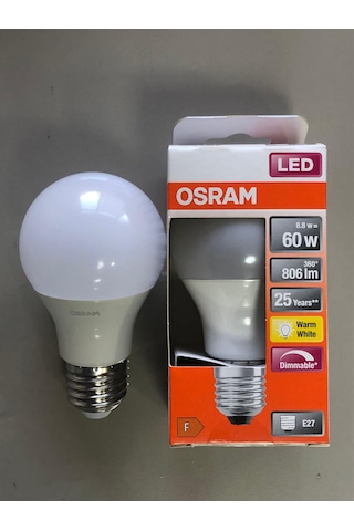 Osram E27 Dimli Led Lamba 8,8w 60w 806 Lümen 2700kelvin Sarı 25