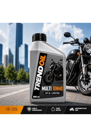 Trendoil Multi 10w40 Scooter Ve Motosiklet Motor Yağı Apı Sl Jaso Ma2 900ml