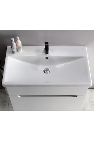 Turkuaz Seramik Cerastyle Elite Etajer Uyumlu Damlalıklı Lavabo 90 x 45 CM