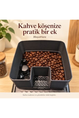Philips Lattego Uyumlu Kahve Çekirdeği Haznesi Yükseltici Aparat Siyah