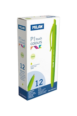 Mılan 176552212 P1 Touch Yeşil Tükenmz Kalem 12Li