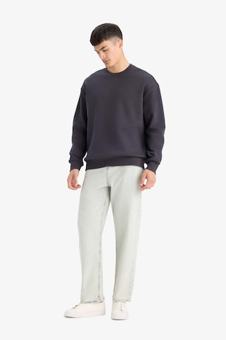 Defacto Relax Fit Bisiklet Yaka Kalın İçi Yumuşak Tüylü Basic Düz Sweatshirt T5139az25auar138 Antrasit