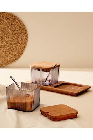 Madame Coco Renard Ahşap Kapaklı Baharatlık 2'li Bhrt0000000012500 Ml-füme