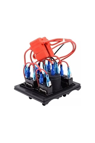 5'li ON-OFF Toggle Switch Panel - Çakmaklık Çıkışlı