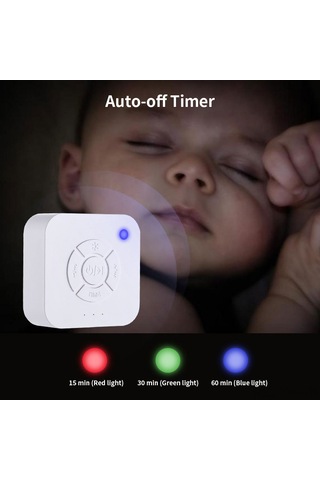 Geekyou Bebek Uyku Alıcı - Beyaz Gürültü Ve 9 Dinleyici Ses İle Uyku Yardımı, Usb Şarjlı Ve Taşınabilir Diğer