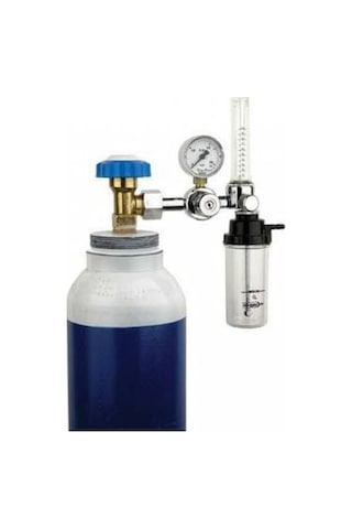 Dolu Oksijen Tüpü 10 L + Manometre + Kanül 2 M
