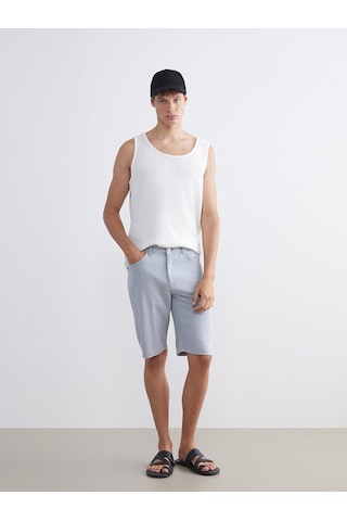Lcw Jeans Mavi Standart Kalıp Erkek Jean Şort