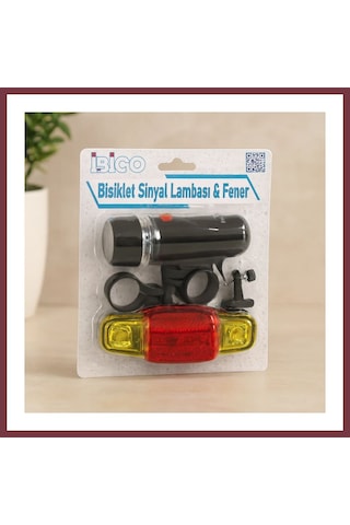 Storeşahin 2in1 Bisiklet Feneri Sinyalli Pilli Lamba Shn0720