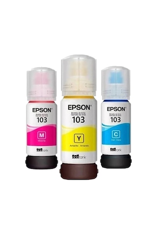 Epson 103 EcoTank L3266 3 Renk Şişe Mürekkep