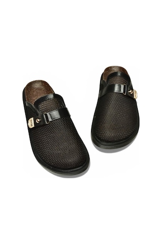 Fox Shoes Y250505115 Siyah File Detaylı Kadın Terlik