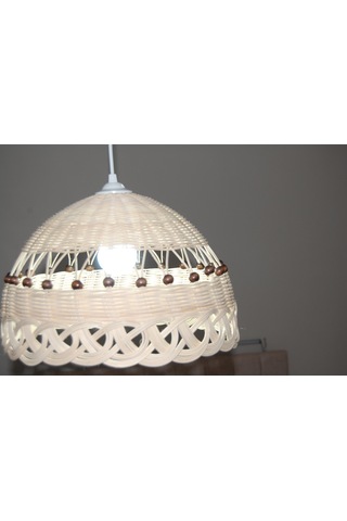 Rattan Lüx Avize Bej
