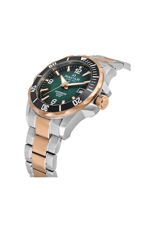 Nacar Nc36-291738-enm Erkek Kol Saati Gümüş - Rose Gold