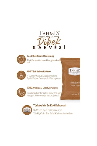 Tahmis Kahvesi Sade Dibek Kahvesi 3 x 100 G