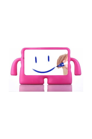 Fuchsia Apple Uyumlu iPad 10.2" 8/9 Nesil İle Koko Eğlenceli Karakterli Standlı Çocuk Tablet Kılıfı Tablet Kılıfı