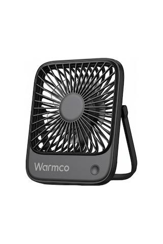 Warmco D1 Masaüstü Vantilatör Usb Ve Type-c Bağlantılı Taşınabilir Ultra İnce Soğutucu Fan Siyah