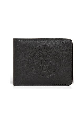 Mavi - Mühür Logo Baskılı Cüzdan 092244-900 Siyah