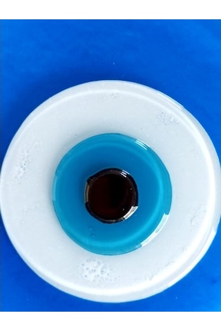 Mavi Renk Damla Model Nazar Boncuklu El Yapımı Cam Duvar Süsü Hediyelik Dekor