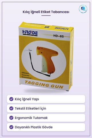Etiketleme Tabancaı Uzun İğneli Tekstil Fiyat Etiketi Mağaza Ürün