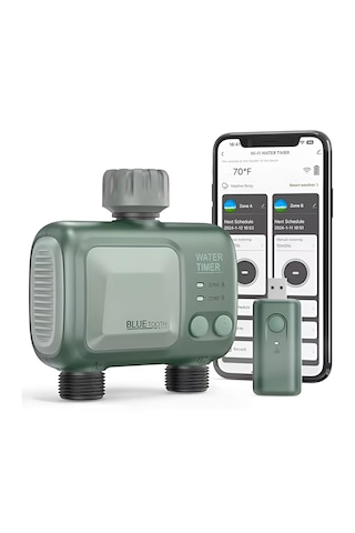 Bluetooth + Wifi Uzaktan Kumandalı Çift Çıkışlı Su Zamanlayıcı
