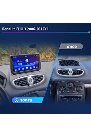 Renault Clıo 3 2006-2012yıl 2gb Ram 32gb Rom Multimedya Carplay N