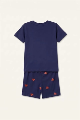 Defacto Superman Lisanslı 2li Lacivert Şortlu Pijama Takımı Erkek Bebek H8148a526hsnv42 Lacivert-nv42