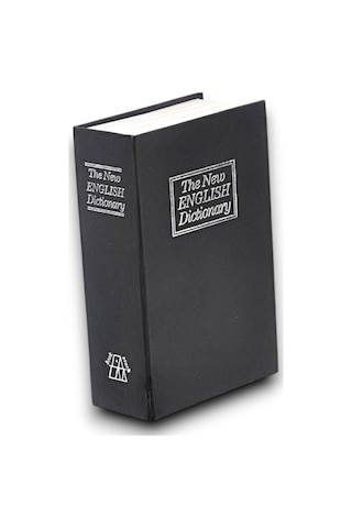 Kitap Görünümlü Gizli Kasa İngilizce Sözlük Şeklinde Metal 2 Anahtarlı 18,5 X 11,5 X 5,6 Cm Mh-hs9552-4803