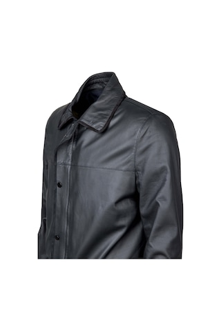 Tamer Tanca Erkek Hakiki Deri Siyah Deri Mont 1000 034 Erk Derımont Sk23/24 Sıyah Tafta Siyah