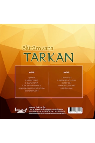 Tarkan - Ölürüm Sana Plak