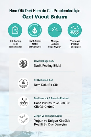 Akneye Eğilimli Ciltler İçin Nazik Peeling Etkili Duş Jeli Dashu Daily Acne Relax Body Wash Narenciye