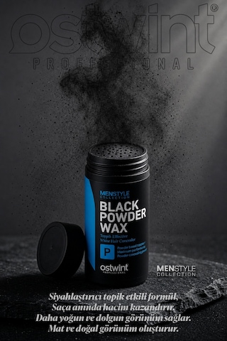 Ostwint Professional Siyahlaştırıcı Şekil Verici Topik Etkili Pudra Wax 20 G