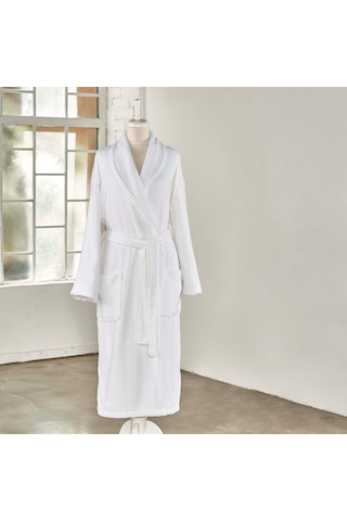 Linens Soft Pamuk Bornoz (530187564)-Beyaz
