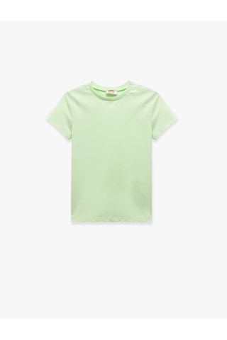 Koton Bisiklet Yaka Kısa Kollu Pamuklu 2'li Basic Tişört Seti Multıcolor 5skg10293ak Mavi