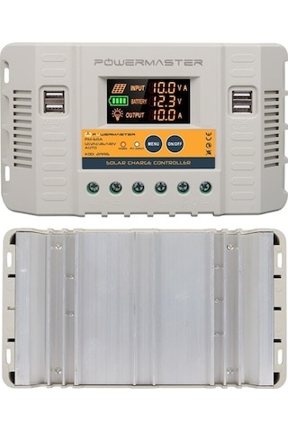 Powermaster Pm-50a 12v-24v-36v-48v 50 Amper 4 Usb Li Dijital Otomatik Solar Şarj Regülatörü