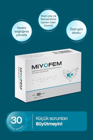Miyofem Egcg Reişi Mantarı Resveratrol 30 Kapsül