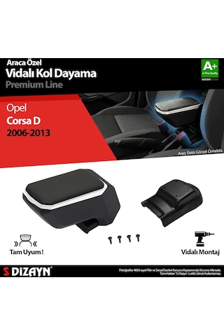 Opel Corsa D Kol Dayama Kolçak Abs Vidalı Gri 2006-2013 A+kalite