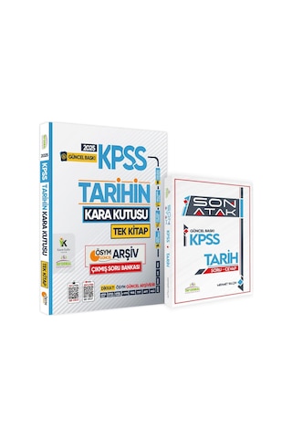 2025 Kpss Tarih Kara Kutusu Çıkmış Soru Bankası Ve Son Atak Özgün Pratik Görselli Not Kitabı