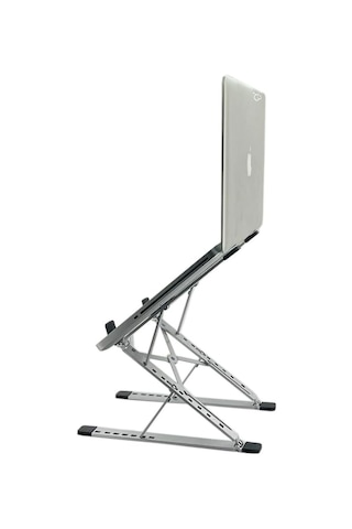 Kaliteli Tok Alüminyum Dizüstü Bilgisayar Notebook Standı Yüksekliği Ayarlanabilir 30cm Maksimum Yükseklik Stand Taşınabilir Yükseltici Macbook Uyumlu Tüm Dizüstü Bilgisayar 10-16 İnç N8 1