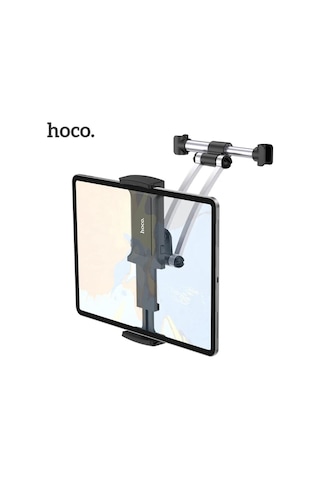 Hoco Araç Koltuk Arkası Tablet Tutucu Tüm Araçlara Uyumlu Ayarlanabilir 360 Derece Döner Başlık