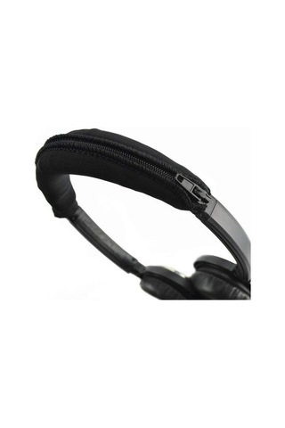 Evrensel Fermuarlı Kulaklık Kulaklık Kafa Bandı Kapağı Yastık Pedi Yedek Parçalar