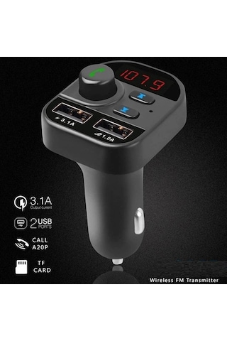 Divex Araç Fm Transmitter Bluetooth 2xusb Mp3 Çakmaklık Girişli Dt-602