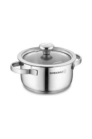 Korkmaz Minika Inox Indüksiyonlu Çelik Tencere Tava Mama Seti