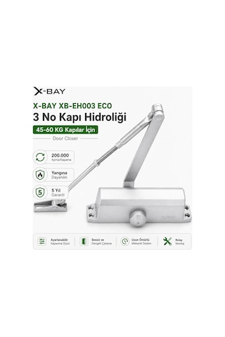 X-Bay  XB-EH003 ECO 3 Numara 45-60 Kg Kapılar İçin Kapı Hidroliği