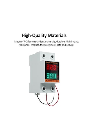 Trendooze Tek Fazlı Din Raylı Enerji Sayacı - 500v 0-99.9a, Akım Ve Voltaj Ölçüm Cihazı