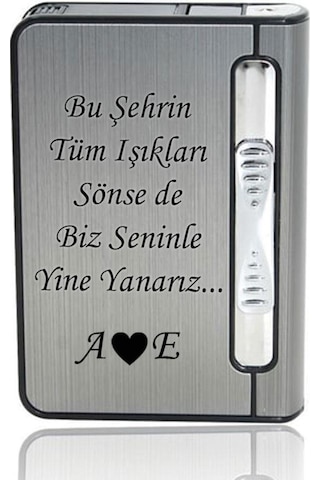 Kişiye Özel Mesajlı Jet Çakmaklı Tabaka