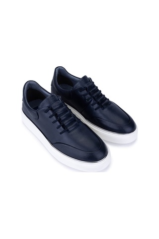 Tamer Tanca Erkek Hakiki Deri Lacivert Sneakers & Spor Ayakkabı 530 1275 Erk Ayk Sk25-26 Lacıvert Siyah