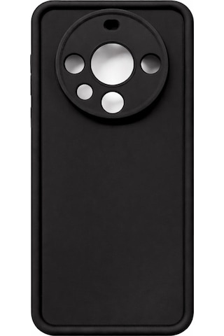 Huawei Mate 60 Pro Uyumlu Kamera Çıkıntılı Mat Silikon Telefon Kılıfı Siyah