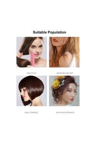 Suofeng Saç Fırçası Seti: Dolaşma Açıcı Fırça Ve Tarak - Kıvırcık, Kalın, İnce, Uzun Doğal Saçlar İçin Saç Derisi Masajı 3'lü Paket