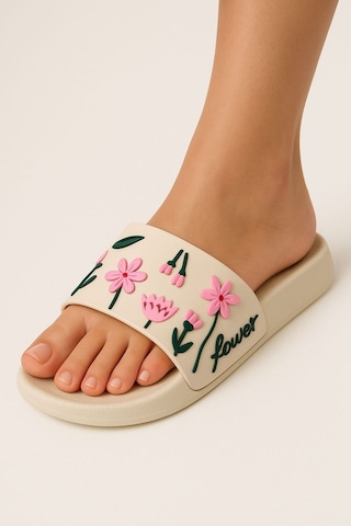 Gezer Pembe Havuz Şık Yazlık Sahil Bahçe Terlik Lila Flower